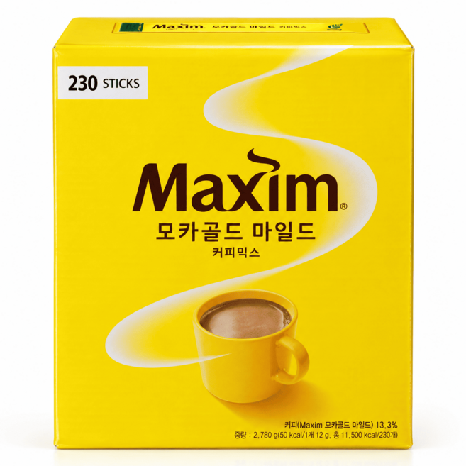 맥심 모카골드 커피믹스, 1개, 230개입, 12g