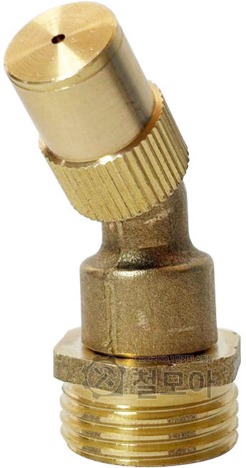 신주 분무기 노즐 동 1구 45도 4구 15A 니플 물 분사 농사 원예 등짐분무기, 등짐 분무기 노즐, 1개, 45도 동 1구+15A 니플