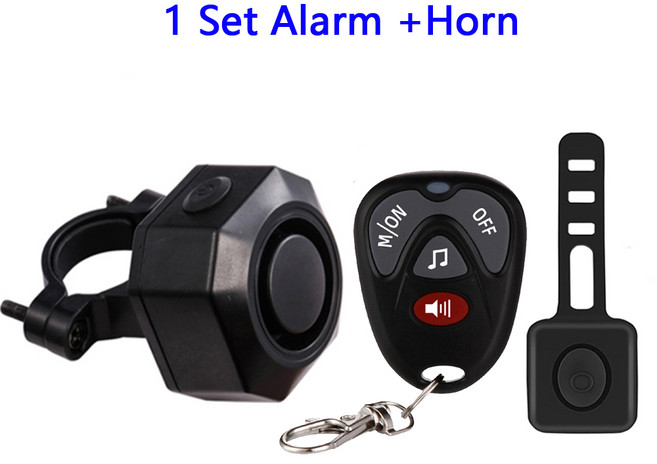 Wsdcam USB 충전식 자전거 경보 무선 원격 제어 바이크 오토바이 벨 바퀴, [10] J, 10) J