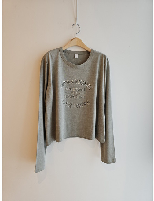 [BOGO] 쟈딕 로고 메탈릭 내츄럴 워싱 티셔츠