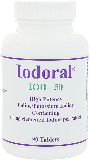 옵티목스 아이오도랄 IOD 50, 90정, 1개 - 쿠팡