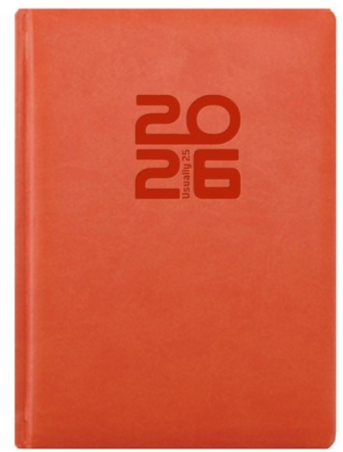 양지다이어리 2026 유즈어리25A 다이어리, 오렌지, 1개