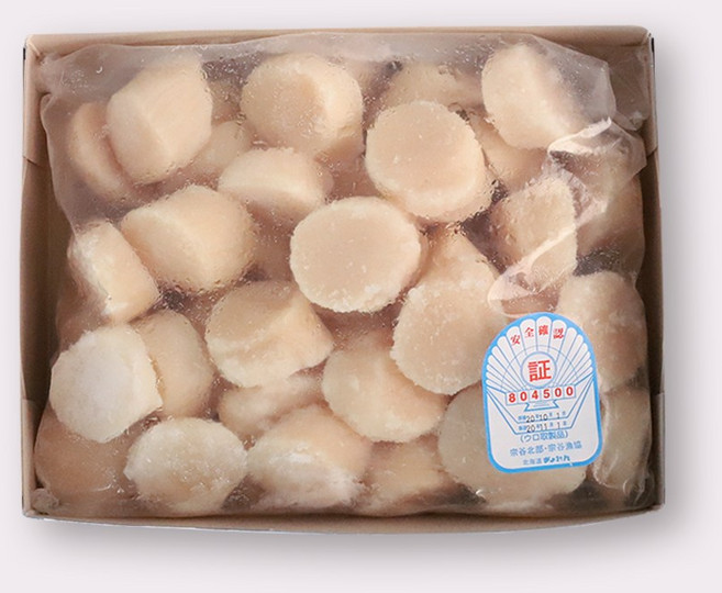 (사업자용) 횟감용 북해도 가리비 관자 1kg x 10p 1박스(10kg), 1박스, 5S