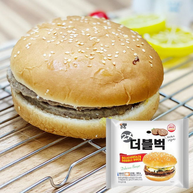 대신 투엑스더블벅 180g 냉동햄버거, 1세트