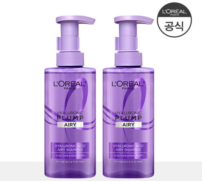 로레알파리 히알루론산 두피 샴푸 플로럴 프래그런스, 440ml, 2개