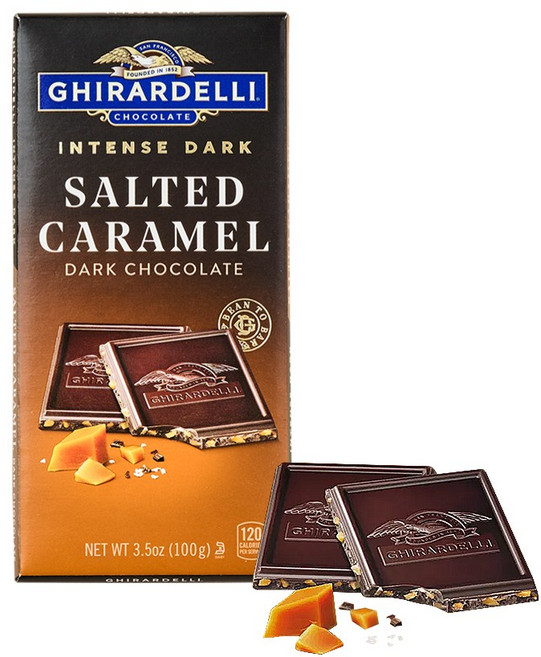 기라델리 인텐스다크 솔티드 카라멜, 100g, 1개