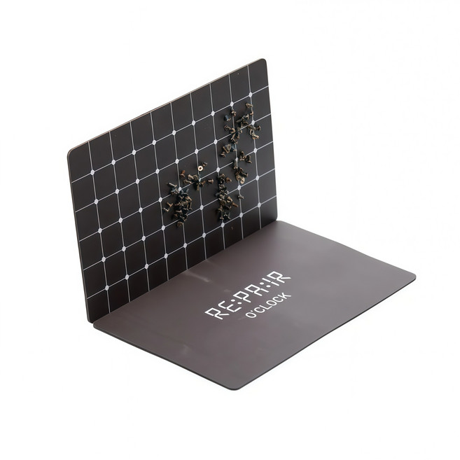 ST99 나사 자성 수납 패드 양면 흡착 메모리 매트 휴대용 휴대폰컴퓨터 수리 시 나사 정리에 사용. 강한 자성으로 작은 격자무늬로 나사 위치를 쉽게 기억할 수 있습니다., 1개, 검은색