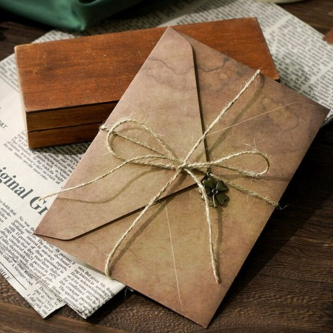 레트로 빈티지 감성 편지지 세트, 3개, 클로버