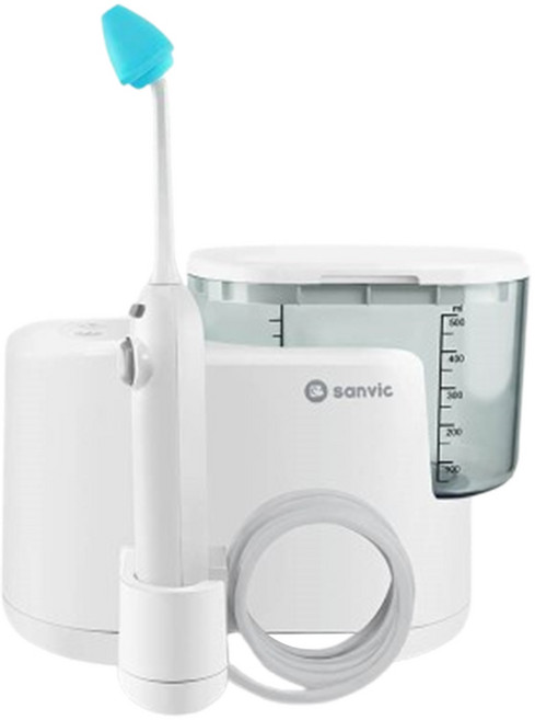 sanvic 善鼻 脈動式洗鼻器 SH101N, 1套, 洗鼻桿:2支成人1支兒童+洗鼻鹽