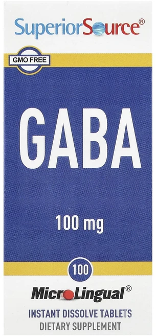 Superior Source GABA 100mg MicroLingual® 용해 정제 100정, SuperiorSourceGABA100mgMicroLi, 1개 - 쿠팡