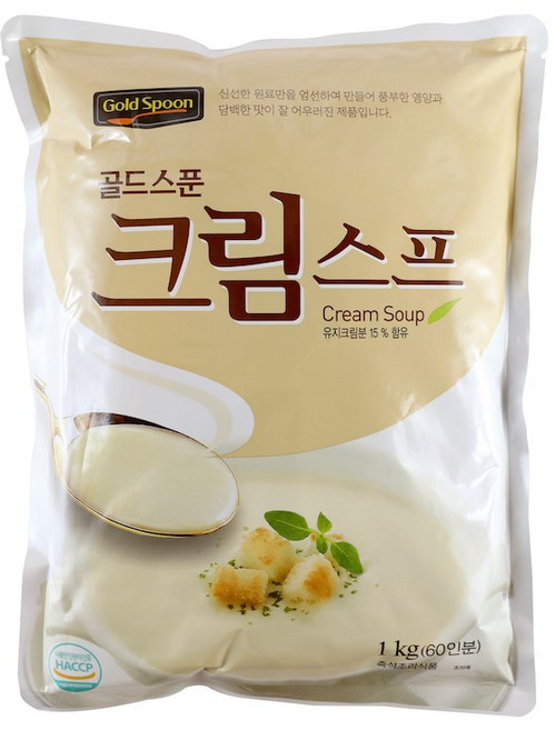 한국에스비 크림스프 1kg, 1개