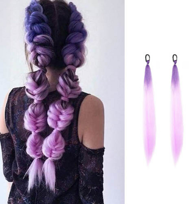 티큐 트윈테일 코스프레 컬러 투톤 헤어피스 붙임머리 가발 2P 세트 H343, 1개, 타입B