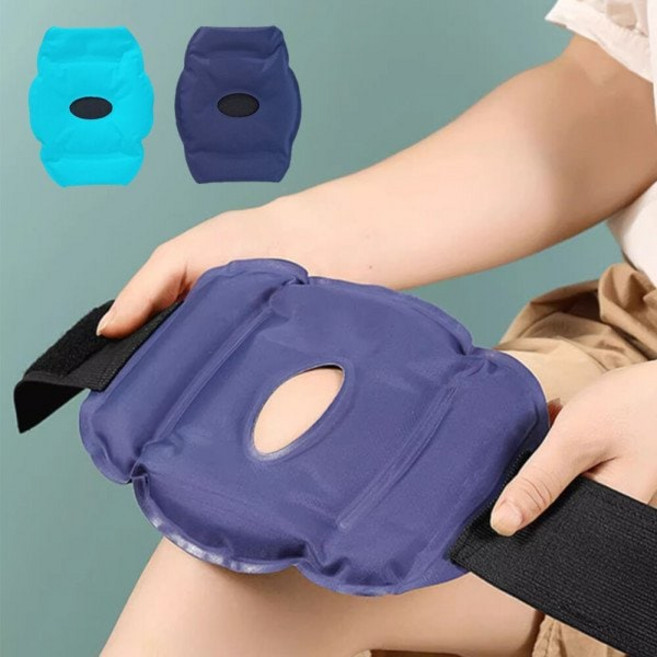 냉온 온열 무릎 팔꿈치 찜질팩 냉찜질 온찜질 찜질기 아이싱 팔 다리 얼음 찜질 젤 아이스팩 엘보 보호대, 민트블루1개