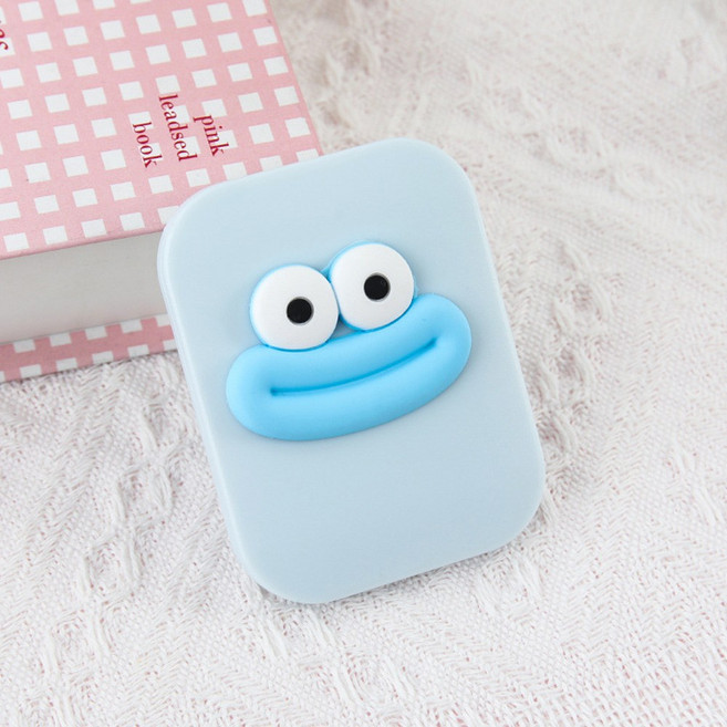 일호장신구 눈 입 포인트 거울 빗 세트 가방 필수템 컴팩트한 미니미니 헤어 관리 도구, 1개, 눈입포인트거울빗세트 스카이