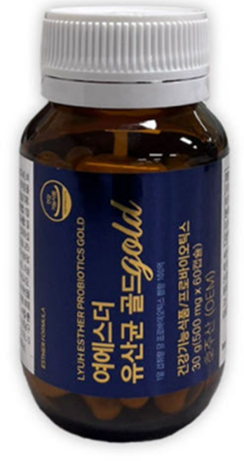 [NEW] 여에스더 유산균 골드 1병, 60정, 3개