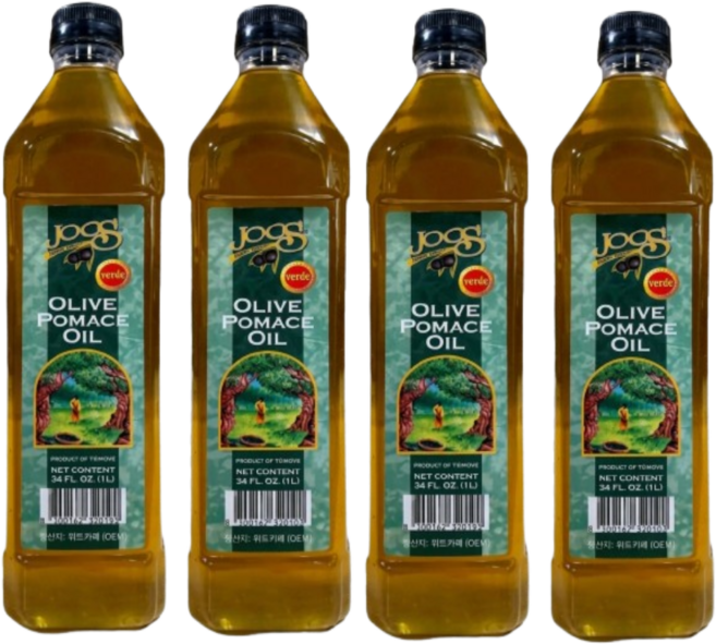 [자연그램 ]주스 포마스올리브오일 1L, 4개