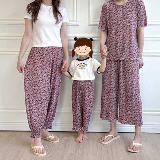 남녀노소 몸빼바지 어린이 어른 촌캉스룩 냉장고 바지