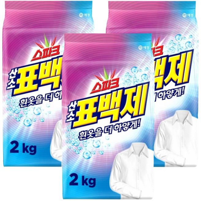 스파크 표백제 리필, 2kg, 3개