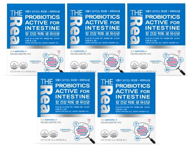 더리얼 장 건강 락토 생 유산균, 30회분, 5개 - 쿠팡