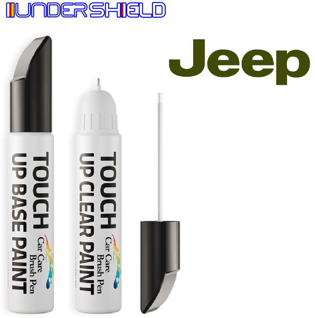 언더쉴드 JEEP 지프 자동차 붓펜 투명세트 터치업 카페인트, NWV, PWV 알파인화이트, 1세트