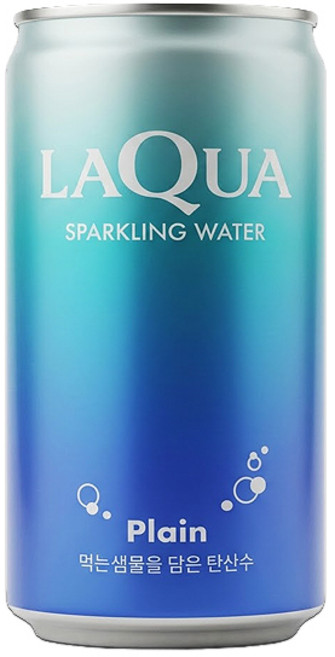 라쿠아 플레인 탄산수 캔, 90개, 190ml