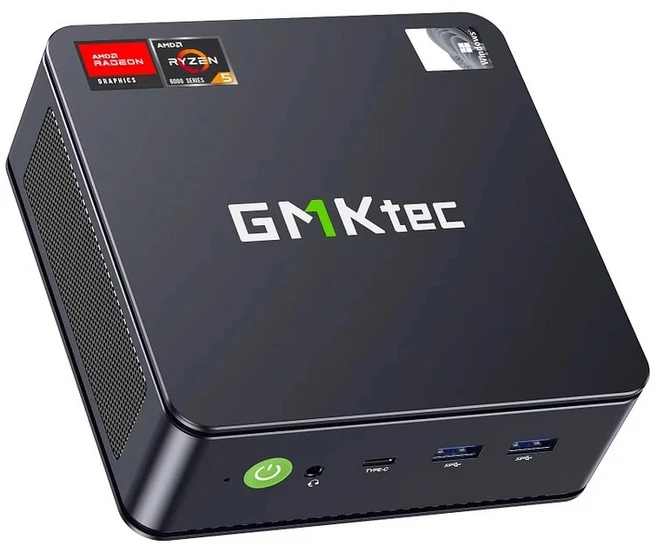 [CTK] (재고확보) 극마커 GMK M6 Ultra 미니PC R5-7640HS 게이밍 6핵 12코어 듀얼2.5G 5.0GHz, M6Ultra, 윈도우 11 홈, 0GB, 0GB, 블루 - 쿠팡