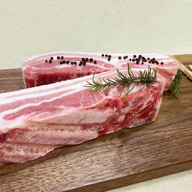 돼지고기 삼겹살 보쌈용 수육용 1kg(500gx2ea) 통삼겹살 월계수잎증정 냉동 더예쁜한우, 1kg, 8개