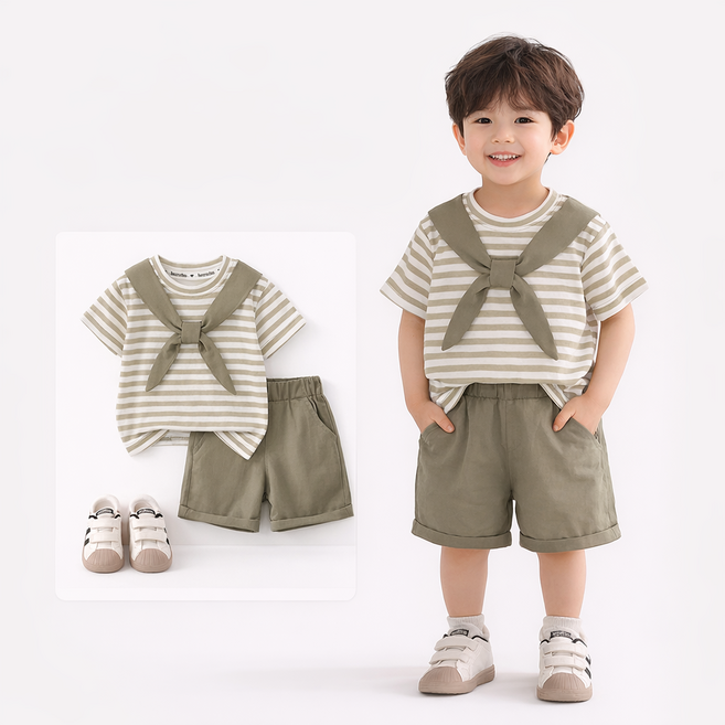 아동 상하복 나시 세트 여름 데일리룩 통기성 냉감 소재 외출복 실내복