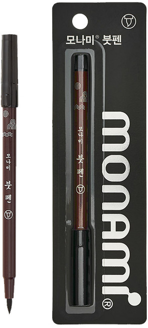 모나미 붓펜, 블랙, 12개