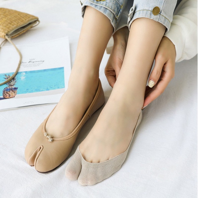 타비양말 일본 족발 엄지 발가락 조리 리얼 누드 타비덧신 5켤레세트