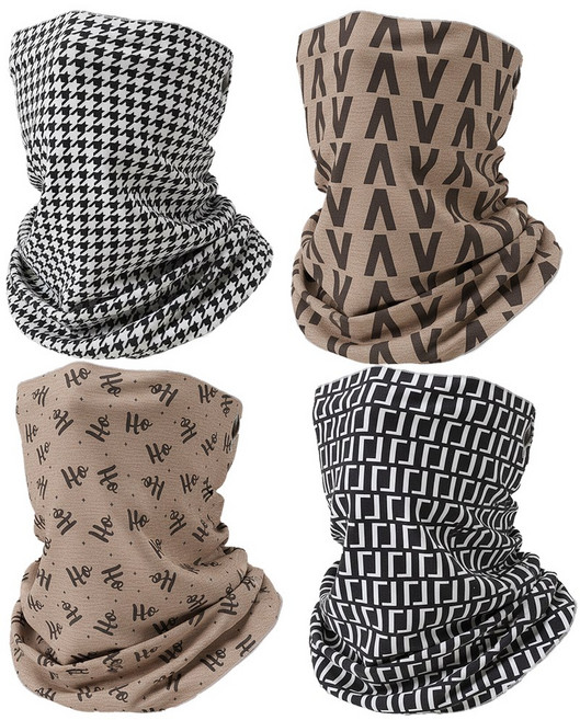 디즈마 자외선차단 겨울 넥워머 목토시 골프 마스크 4종 세트, FREE, 브라운V+브라운H+블랙스퀘어+블랙하운드, 1개