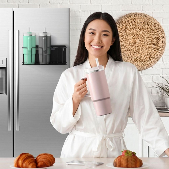 엔웨이브 마그네틱 자석 텀블러 거치대, 1개, 블랙