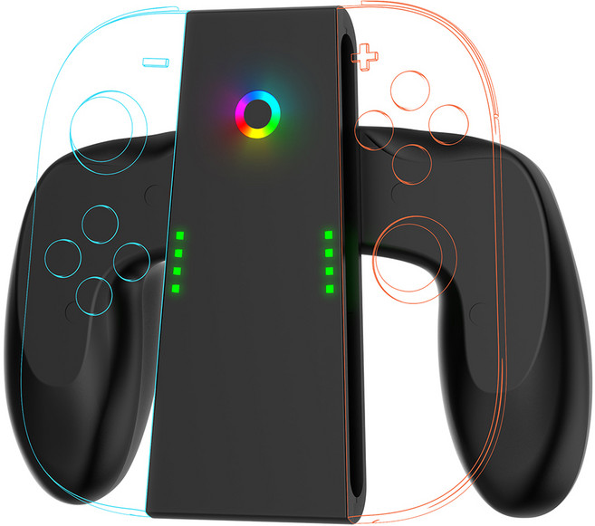 스위치 2용 Nintendo용 충전 그립 NS2 게임 액세서리용 Joy-Con 컨트롤러 핸들 브래킷 도크, 01 빠른, 03 Charging Grip