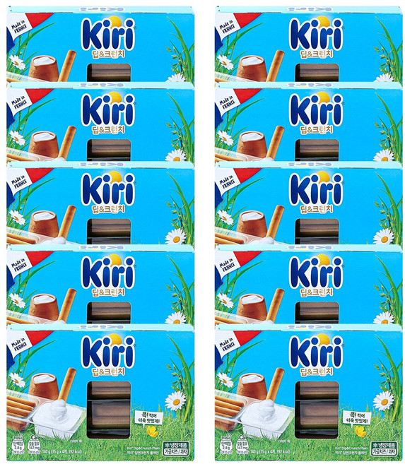 끼리 크림치즈 딥앤크런치(4입) 플레인 10개 총40입, 140g