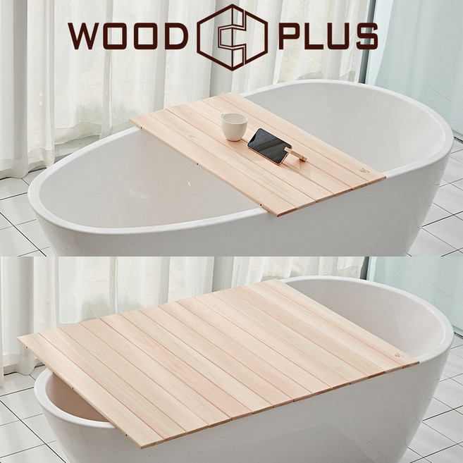 편백나무 접이식 욕조덮개 욕조트레이 반신욕덮개, 70cm, 30cm, 일반형, 1개