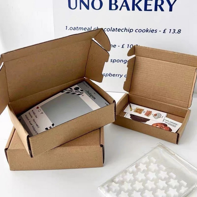 打包盒 飛機盒 打包盒 紙箱 出貨包材 包裝材料 快遞盒 紙盒 貴婦包裝 牛皮紙盒 打包飛機盒 出卡飛機盒 小卡包材, 6個, 大號, 牛皮