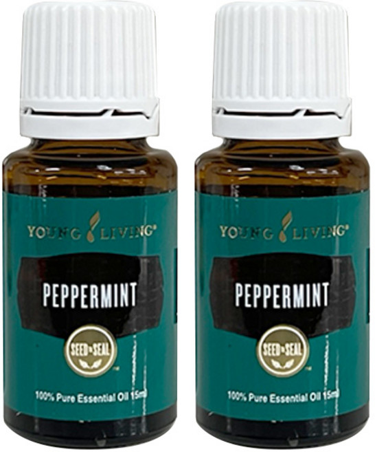 영리빙 페퍼민트 에센셜 오일, 2개, 15ml