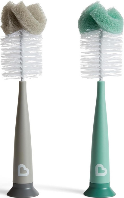 먼치킨 스펀지 병 브러시 그레이세이지 2개들이 1팩, Bottle Brush,