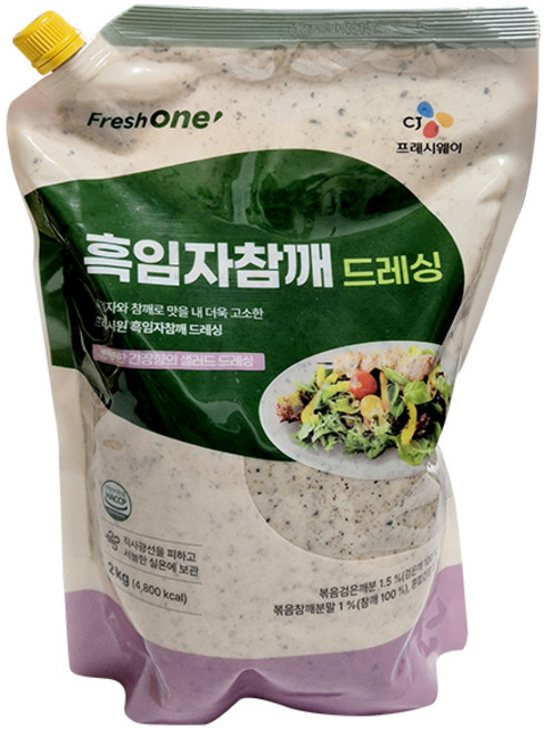 CJ 프레시원 흑임자참깨드레싱 2kg (상온), 1개