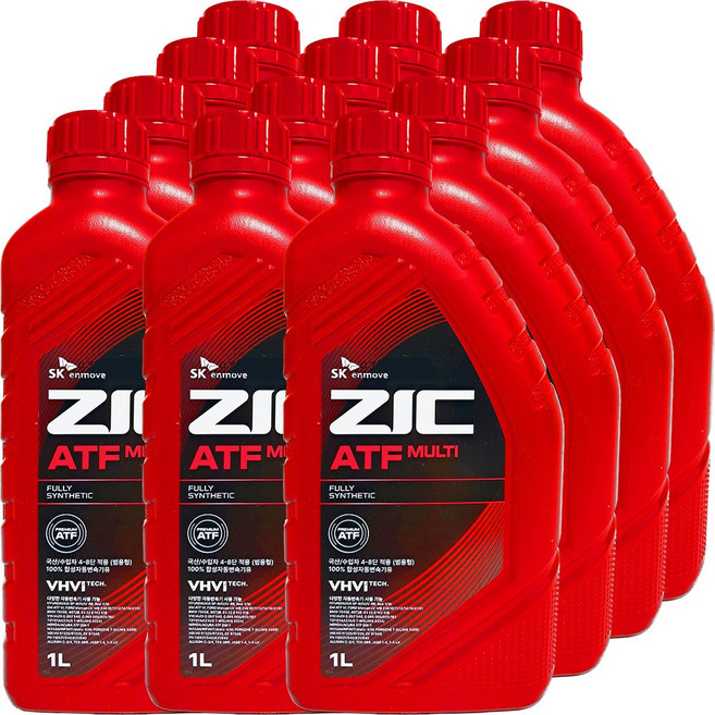 SK엔무브 지크 ATF MULTI 멀티 오토미션오일 (4단-8단 1L x 12개), 12개, 지크 ATF 멀티 1리터