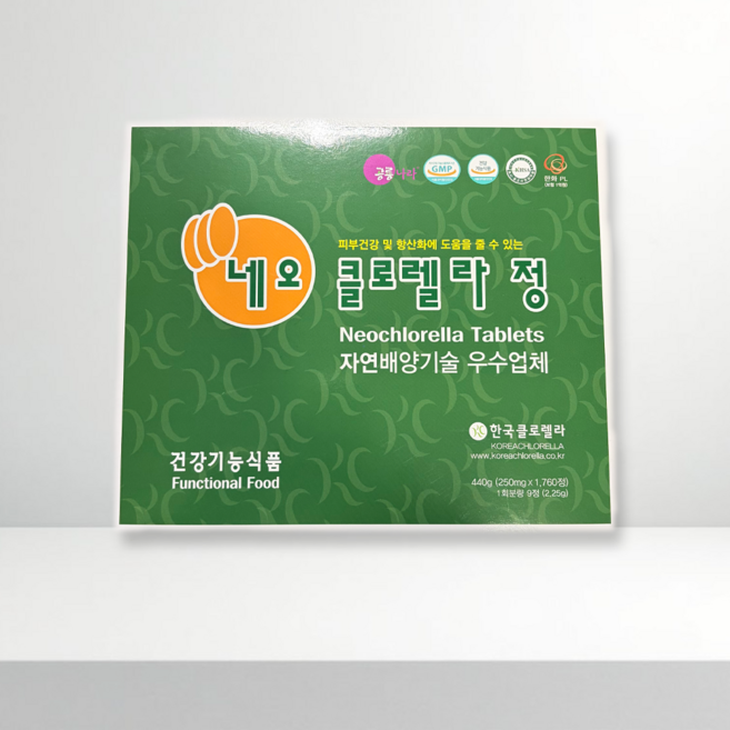 네오클로렐라 (250mg x 800정 2병 + 250mg x 80정 2병) 2개월, 2세트, 880정