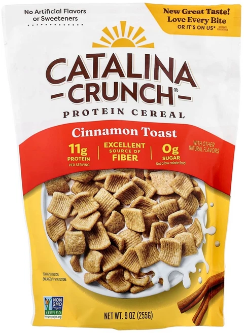 카탈리나크런치 프로틴시리얼 시나몬토스트맛 255g CTA-00152 - 쿠팡