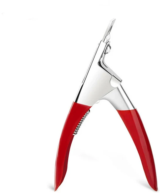 U타입 단어 팁 네일 클 스트레이트 엣지 커터 매니 펜치 길로틴 캡슐, 01 Red, 01 빠른