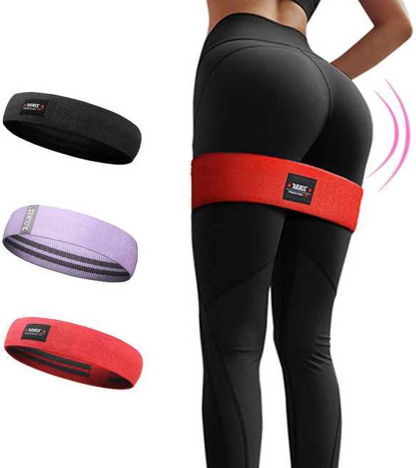 AOLIKES 힙업밴드 스쿼트 런지 홈트레이닝 힙운동밴드, 퍼플