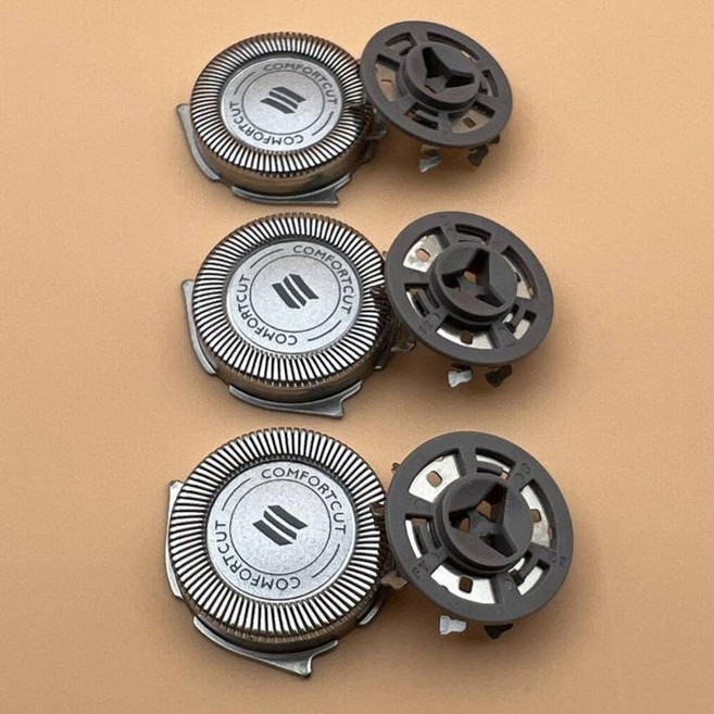 COMFORTCUT 刮鬍刀頭刀網配件 適用飛利浦Series 3000 3550 3520 S1560, 1個, 精品[3個裝刀頭]3刀片+3刀網,[精品材質鋒利耐用]品質保障, N/A