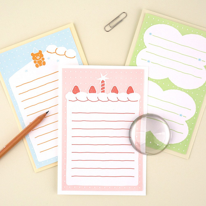 프롬 더 하트 레터프레스 메세지 카드, 04 드림 클로버