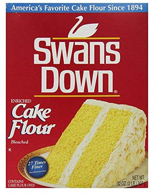 파우더 가루 분말 스완스 다운 강화 백색 케이크 밀가루 32온스 (2개 묶음)