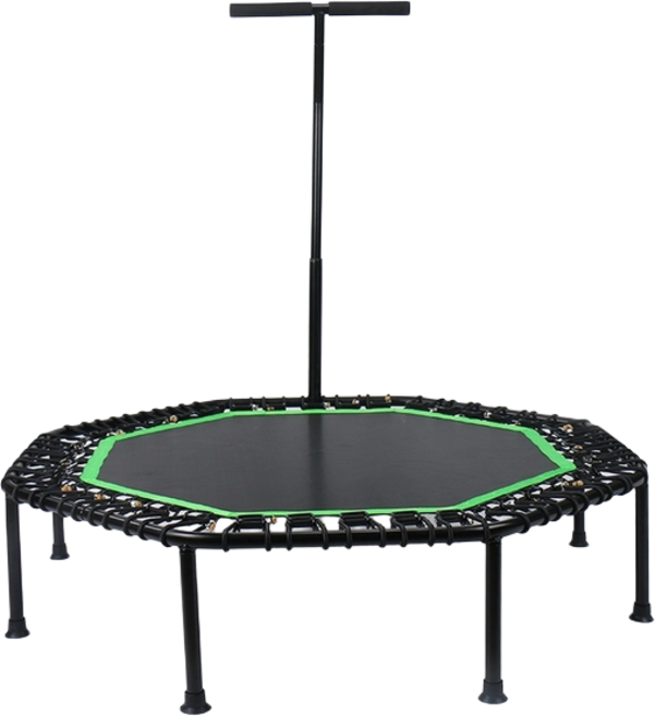 成人八角跳床 (48吋+扶手), 黑綠