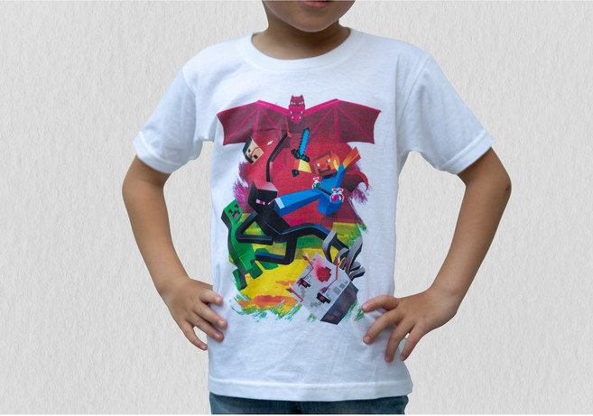 마인크래프트 어린이 티셔츠