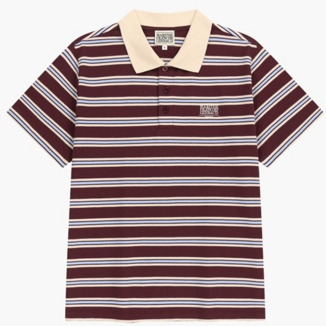 [국내매장판] 마리떼프랑소와저버 마리떼 스몰 클래식 로고 PK 카라 티셔츠 MFG46UTS205 STR WHT NVY 남녀공용 데일리